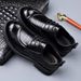 2025 Summer New Hollow For Business Dress Versatile Casual Breathable Genuine Leather Hole Men's Shoes Trendy_vogvips.com