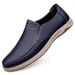Euro Step Formal Spring Summer Loafers Slip-On Moccasins Casual Leather Top Layer Cowhide Lazy Men's Shoes_vogvips.com