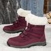 Snow Boots For Women, Anti Slip And Warm With Thick Velvet And Cotton Shoes_vogvips.com