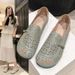 2025 New Summer Mom Sandals Comfortable Soft Hollow Leather Middle Aged And Elderly Women's Shoes Flat Bottom_vogvips.com