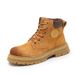 European Warm Series Men's Martin British Style High-top Work Autumn Yellow Boots Big Toe Couple Shoes Height Increasing_vogvips.com
