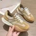Women's Shoes 2026 Spring Hot Sale Thick-Soled Dad Sneakers Color-Block Platform Waffle Casual Versatile Soft Sole_vogvips.com