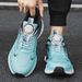 ShoeVault Breathable Ultra-light Sports Men's Popcorn Sole Non-slip Rotating Button Running Shoes Leather Surface Contact Customer_vogvips.com