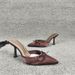 Women's Closed-Toe Block Heel Sandals - Chic Pointed-Toe Mule Slides For Fall Stiletto Heel, Closed Toe High Heels, No Exposing Toes_vogvips.com
