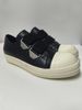 Spring/Summer Low Top Men's Slip-On Velcro Sneakers Genuine Leather round Toe Thick Sole Casual Couple Style 2026 New Fashion_vogvips.com