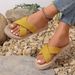 Summer New Women's Outdoor Thick-Soled Flat Slippers Lightweight Non-Slip Height-Increasing Beach Sandals For Women_vogvips.com