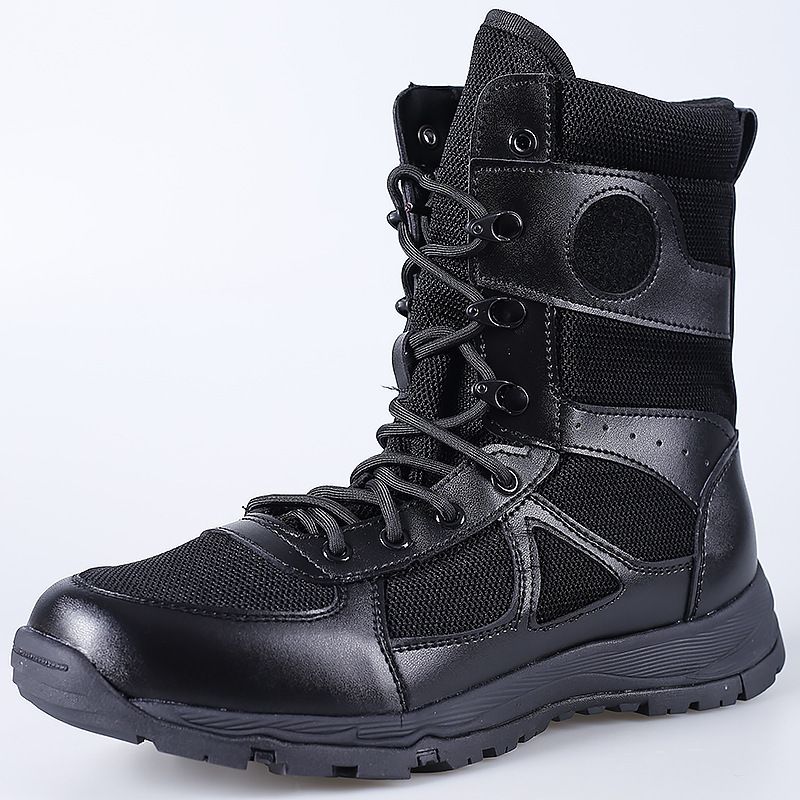 European Warm Series Ultra-light Thunderbolt New Model Land High-top Combat Training Men's Mesh Breathable Tactical Shoes Running Boots_vogvips.com
