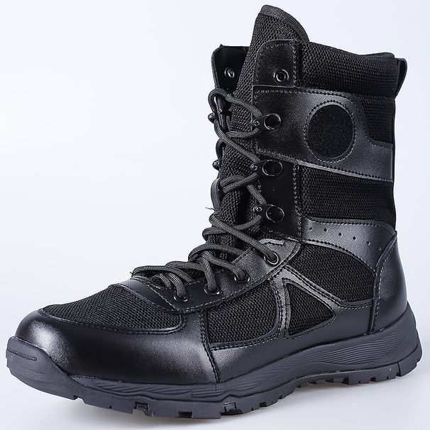 European Warm Series Ultra-light Thunderbolt New Model Land High-top Combat Training Men's Mesh Breathable Tactical Shoes Running Boots_vogvips.com