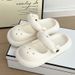 2026 New Summer Women's Slippers Eva French Mary Jane Thick-soled Shit-stepping Bag Head Cool Slippers Hole Shoes_vogvips.com