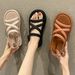 Summer New Women's Flat Sandals - Fashionable, Casual, Soft Sole, Lightweight Slides For Vacation, Beach, And Seaside_vogvips.com