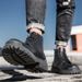 European Warm Series Men's Martin British Style Mid-Top Autumn Winter Fleece-Lined New Large Size Trendy Shoes Versatile Korean Version_vogvips.com