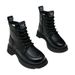Platform Martin For Women Autumn Winter New British Style Ins Mid-Calf Slimming Versatile Short Boots_vogvips.com