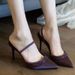 2024 Autumn New Purple Open-Toe Backless Strap Shallow Rhinestone Sexy Stiletto High-Heel Pointed-Toe Sandals For Women_vogvips.com