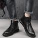Men's Mid-top Leather Boots Casual, Breathable Velvet Martin Boots_vogvips.com
