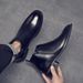 Martin Boots Men's Leather Pointed Single Chelsea Boots Men's High-top Leather Shoes Style Men's Boots Low-top_vogvips.com