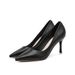 New Single Shoes Pointed Stiletto Red High Heels Professional Women's Shoes Black Work Shoes_vogvips.com
