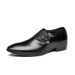 Men's Business Dress Shoes - Genuine PU Leather Formal Oxfords With Rubber Sole, Comfortable & Breathable For Office, Wedding & Casual Wear_vogvips.com
