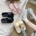 Thick Soled Slippers For Women For Summer Outdoor Wear Indoor Home Dormitory Non Slip Seaside Beach Eva Sandals_vogvips.com