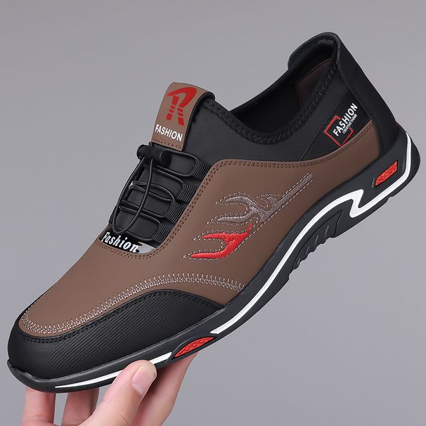 Men's Autumn New Soft Soled Leather Shoes Men's Sports And Casual Shoes Men's Lightweight And Breathable British Shoe Trend_vogvips.com