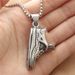 Accessories Titanium Sneaker Pendant Personality Trendy Men's Casual Sneakers Stainless Steel Necklace 19040_vogvips.com