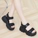 Trendy Platform Sandals For Women, 2026 Summer New Model, Thick-soled, Lightweight, Soft-soled, Versatile,_vogvips.com