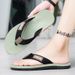 Men's Flip Flops For Summer Wear Non-slip Rubber Bottom Sandwich Fashionable Casual Beach Foot Stroke_vogvips.com