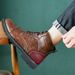 Men's Shoes Retro Leather Boots Wind Martin Boots Men's Trendy High-top Shoes Men_vogvips.com