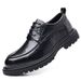 Cowhide British Style Business Formal Men's Casual Fashion Leather Shoes_vogvips.com