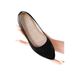 Elegant Women's Kung Fu Shoes - Comfortable Non-Slip Cotton Flats With Breathable Lining & Low Chunky Heel For Work, Standing_vogvips.com