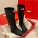Cowhide Version~ Skinny Leather Belt Buckle Thick-soled Boots Women's Autumn Design Sense Niche Tall Knight Boots Long Boots_vogvips.com
