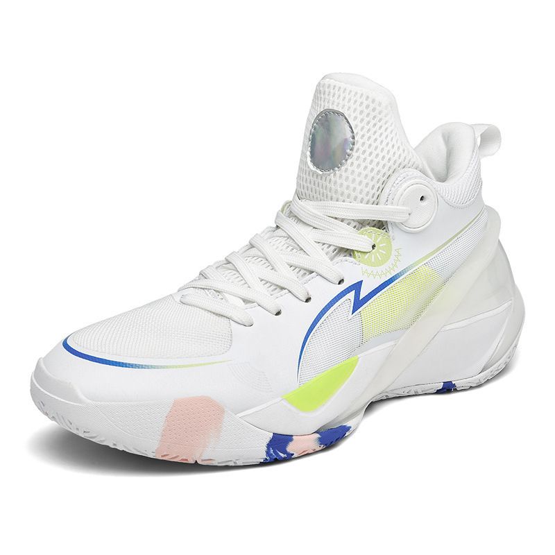Basketball shoes Men's and women's mesh surface breathable shock absorption soft sole sports shoes Wear shoes actual combat boots sports shoes_vogvips.com