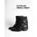 Sheepskin Version~2025 New Style Pointed Toe Slouch Pleated Cuff Women's Versatile Casual Short Boots Chunky Heel_vogvips.com