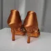 Woman Latin Dance Girls Ballroom Professional Dancing Sneaker 7cm Suede Soft Sole Jazz Salsa Practice Brown Shoes 241101_vogvips.com