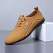 Men's Spring New One Step Lightweight Breathable Casual With Bottom And Soft Surface - Business Fashion Leather Shoes_vogvips.com