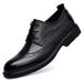 Leather Shoes Men's Casual Dress Engraved Suit Wedding Shoes Crocodile Pattern Men's Shoes_vogvips.com