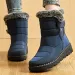 Trend Womens Winter Ankle Low Botas Mujer Waterproof Snow Boots Fur Leather Shoes 241116_vogvips.com