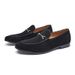Euro Step British Style Summer Casual Slip-On Lazy Shoes Business Genuine Leather Suede Loafers Matte Breathable_vogvips.com