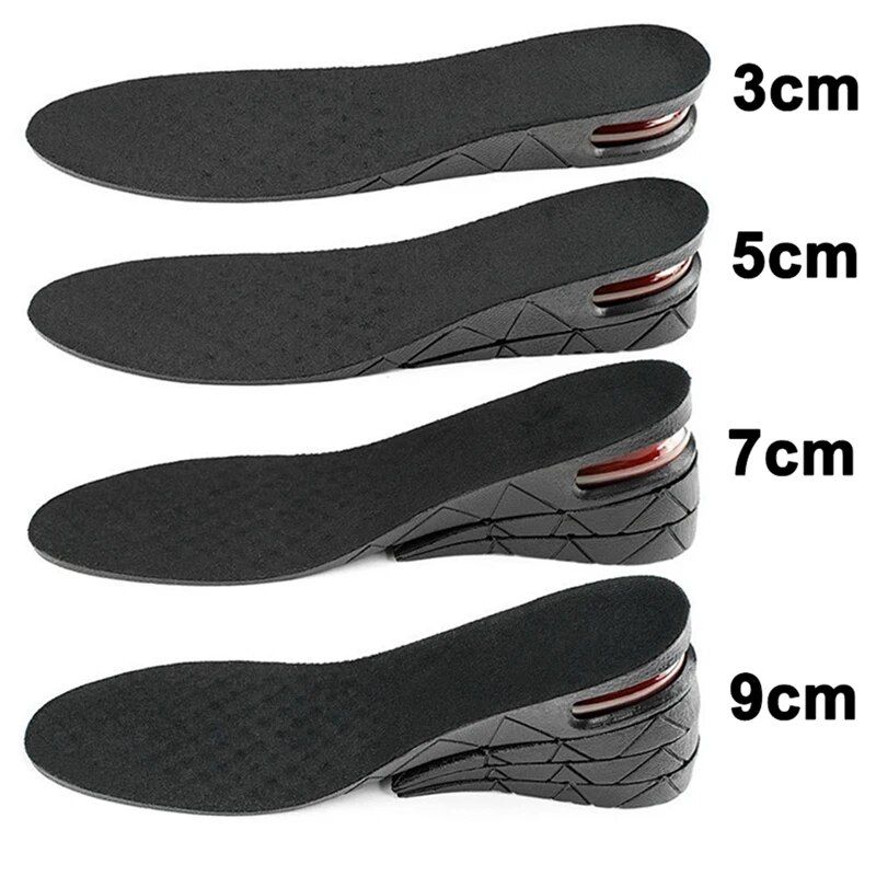 Increase Air Cushion Elevator Shoe Insole Lifts Kits Inserts For Men Women Taller Insoles 3-9cm Variable Height_vogvips.com