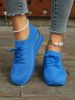 Women's Large Size Sports Shoes For Women Lace Up Mesh Thick Bottom Casual Fashion Flying Woven Shoes For Women_vogvips.com