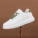 Spring/Summer White Breathable Sneakers Thick Soled Height Increasing Men's Women's Fashion Casual Sports Shoes Trendy Couple Comfortable_vogvips.com