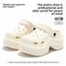 Women's Clog 2026 New Summer Fashion Outdoor Non-Slip Height-Increasing Casual Thick-Soled Closed-Toe Sandals_vogvips.com