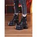 Genuine Leather Mesh Hollow Martin Boots For Women 9CM Spring Summer New Breathable Petite Thick Sole Versatile Sandals_vogvips.com