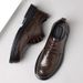 Unbeatable Quality Leather New 2025 Business Formal Lace Up Style Casual Versatile Groom's Wedding Men's Shoes_vogvips.com