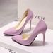SHLIANG New Solid Color Pumps Women High Female Fashion Patent Leather Sexy Pointed Toe Thin Heel Wedding Shoes Size_vogvips.com