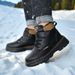 Boys' Shoes New Fleece-Lined Thickened Warm Children's Waterproof Martin For Older Kids Non-Slip Casual Cotton Boots_vogvips.com