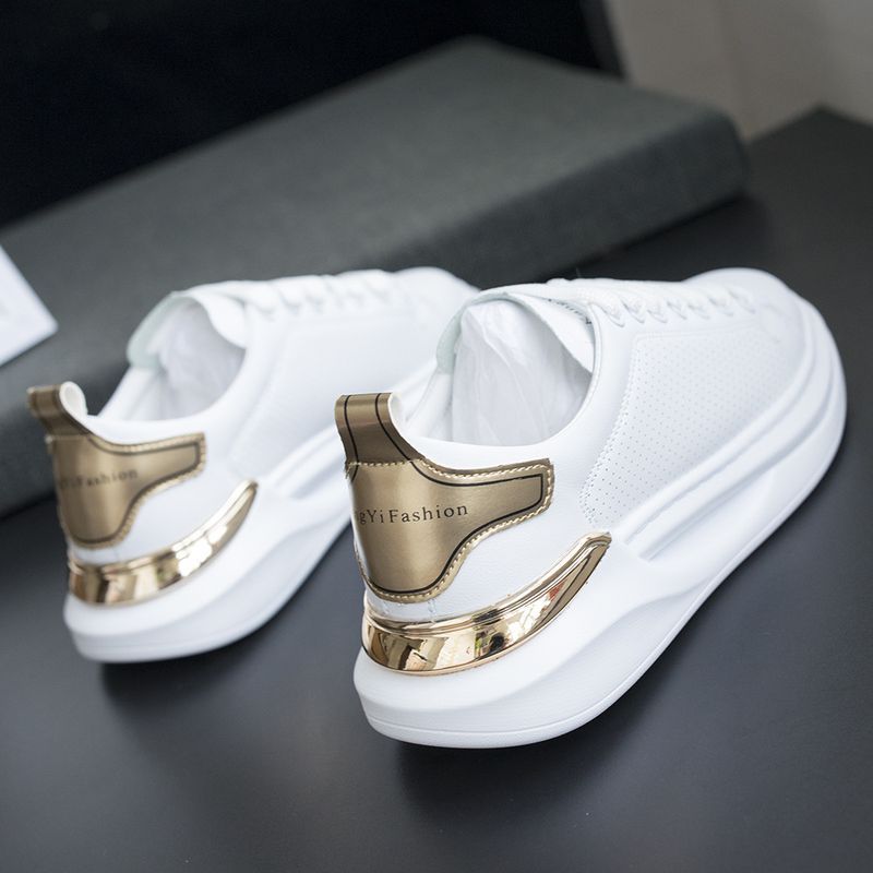 Autumn Hole Small White Women's Net Red Cool Fashion Brand Sports Men's Casual Platform Shoes_vogvips.com
