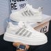 2025 Spring New Breathable White Men's Versatile Thick Soled Sports Casual Board Trendy Shoes_vogvips.com
