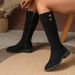 Autumn European American Style Plus Size Over-The-Knee Suede Boots With Side Zipper British Slim Fit Women's_vogvips.com
