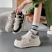 Breathable Little White Shoes Female Students Versatile Height Increase Casual Sports Board Shoes Female_vogvips.com