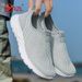 YRZL Men's Sneakers Breathable Mesh Men Casual S Outdoor Non-Slip Big Size Loafers Walking Lightweight Male Tennis_vogvips.com